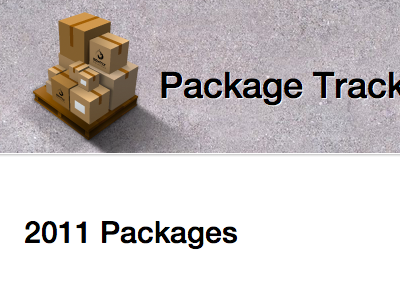 Package Tracker app application package track web