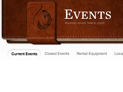 Events event leather organizer planner
