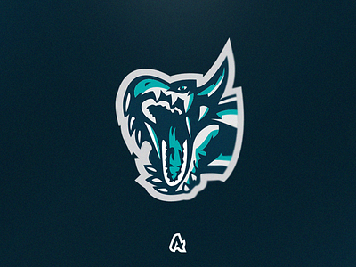 Tsunami Water Dragon Mascot Logo (re-upload) dragon