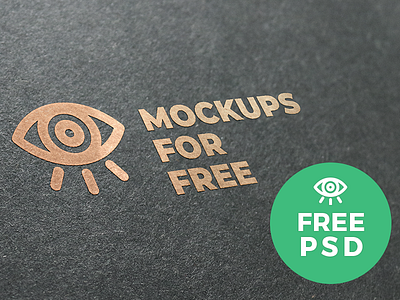 Logo Golden Texture Mockup download freebie golden logo mockup