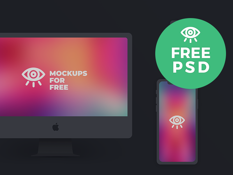 Download Apple products Dark Mockup by Mockups For Free on Dribbble