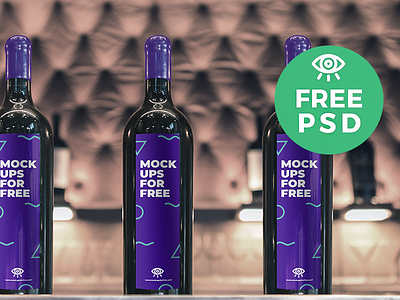 Wine Bottles Mockup bottle download freebie mockups psd wine
