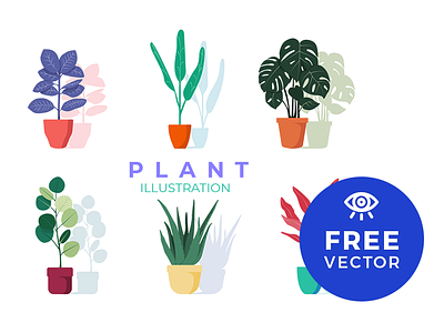 Plant Illustration / Free Vector floral freebies illustration plant vector
