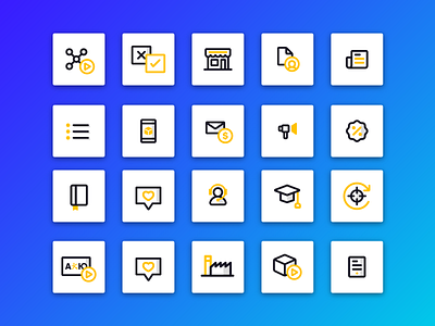 Rocketium sample iconography app branding dashboard design icon ui ux vector web