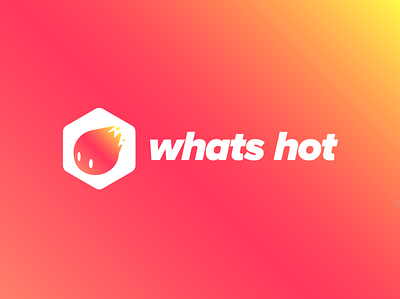 Identity pitch for Whats Hot branding design logo