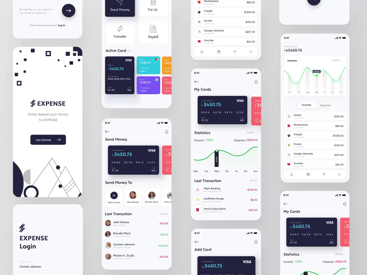 Expense Banking App Animation by Koyes Ahmed for UI Deft on Dribbble