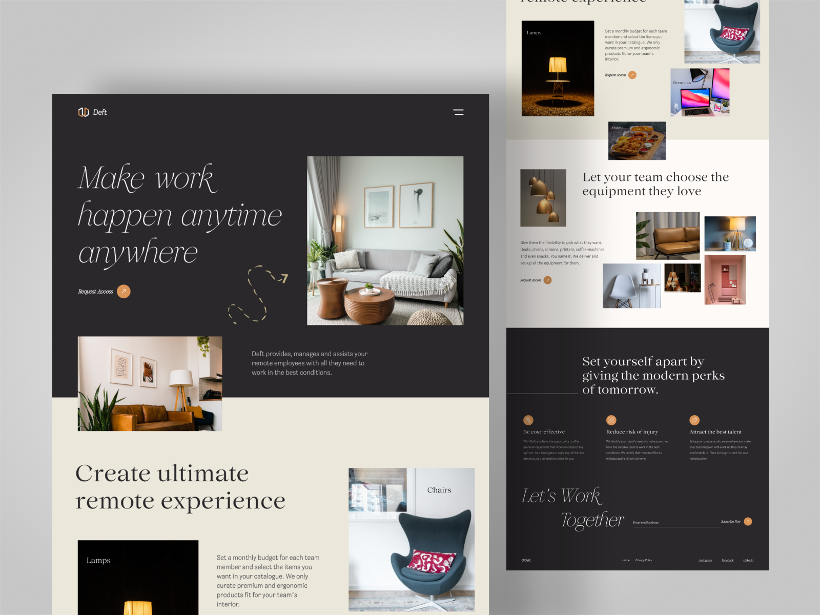 Interior Design Landing Page