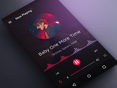 Dark Music Player app app design branding design design ui mobile app mobile app design music music app music player music player ui music ui ui uidesign user experience user interface ux design