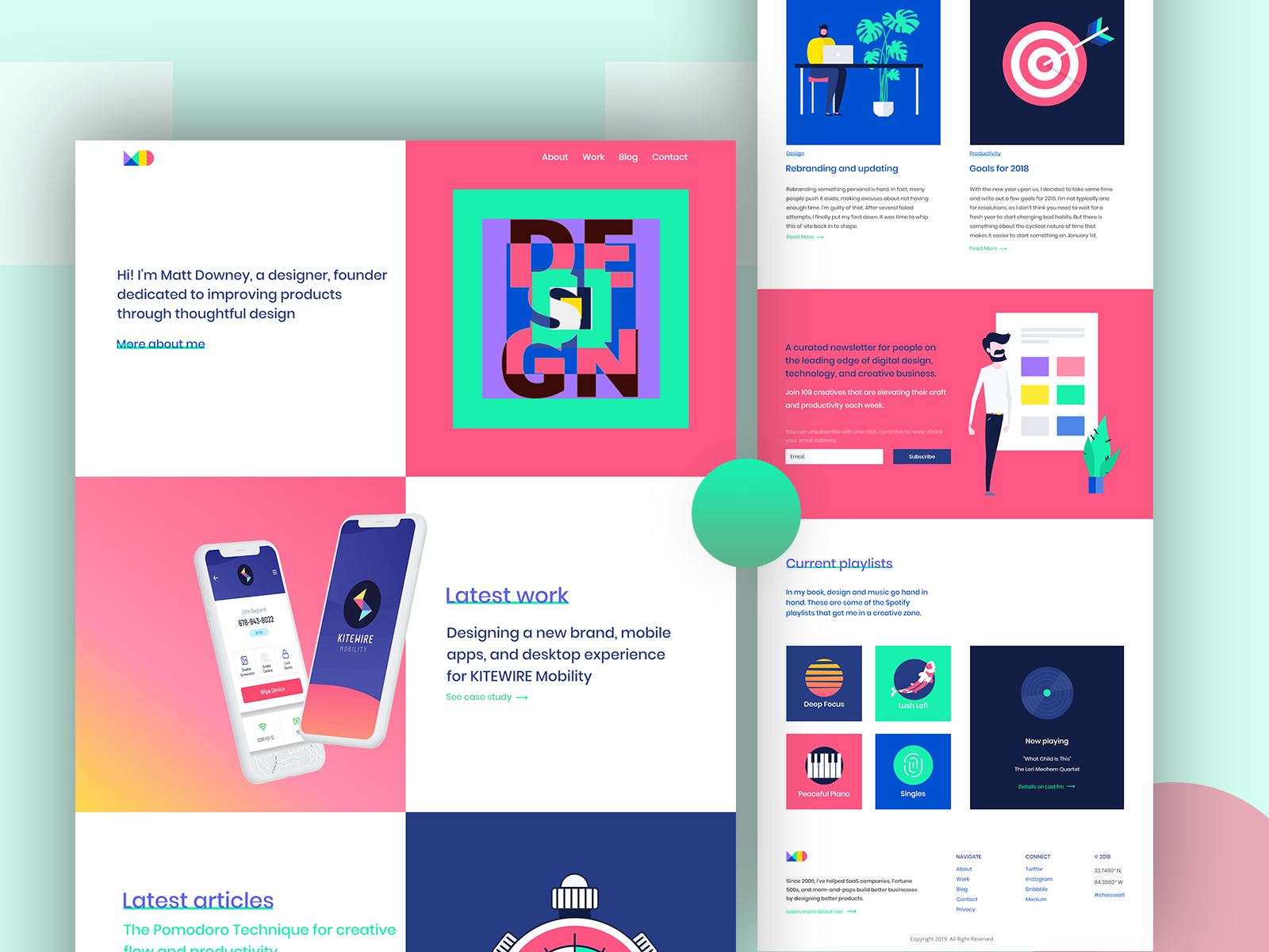 Blog Site Concept by Koyes Ahmed on Dribbble