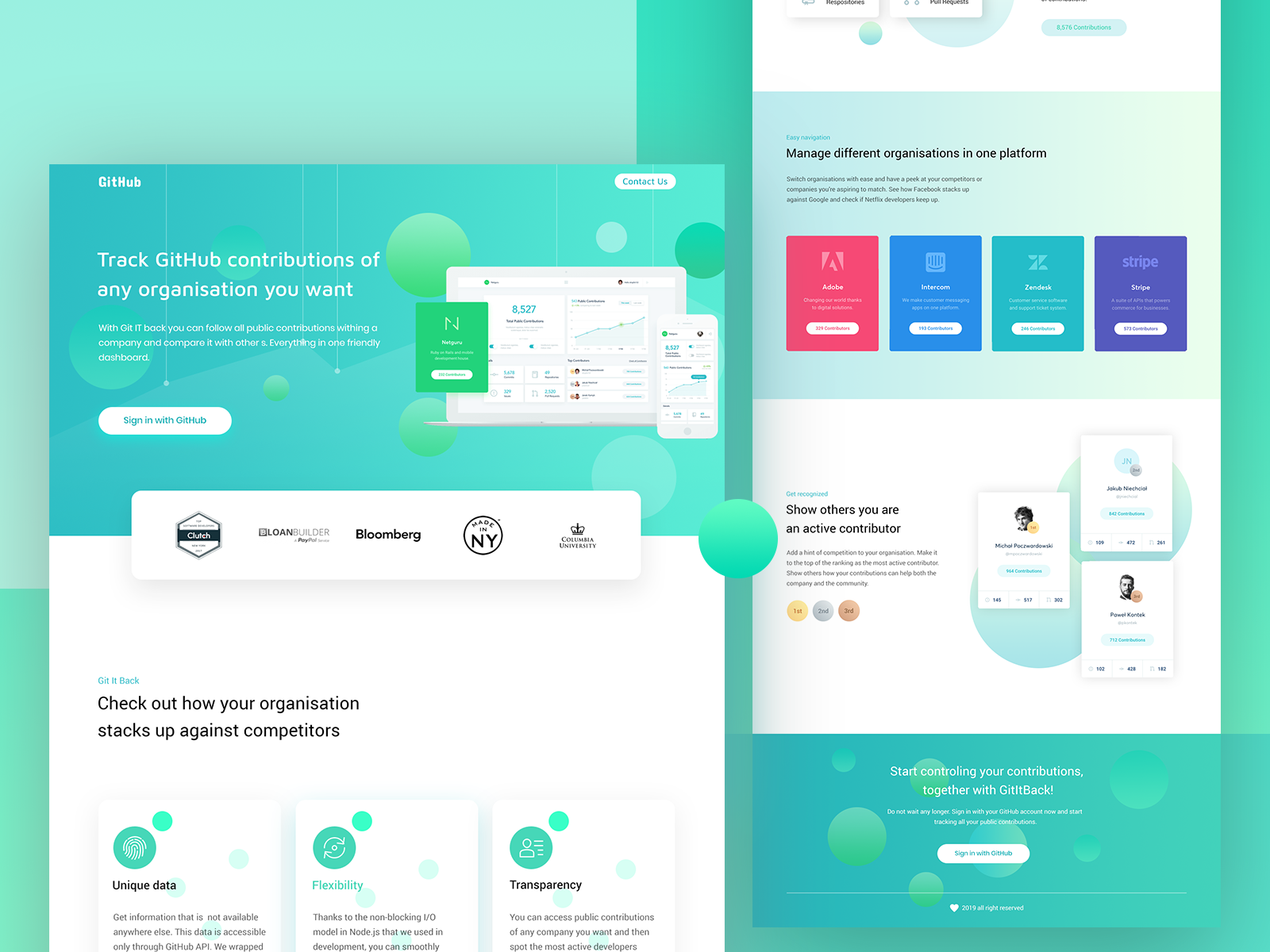 GitHub Landing Page By Koyes Ahmed On Dribbble