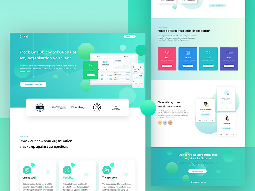 GitHub Landing Page by Koyes Ahmed on Dribbble