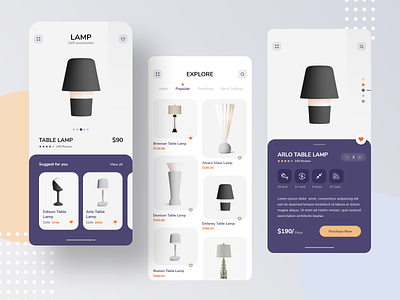 Lamp Store App 2019 2020 app app design app designer e comerce e commerce e commerce app ios lamb lamp lamps mobile app mobile app ui mobile ui mobile ui design mobile uiux user interface