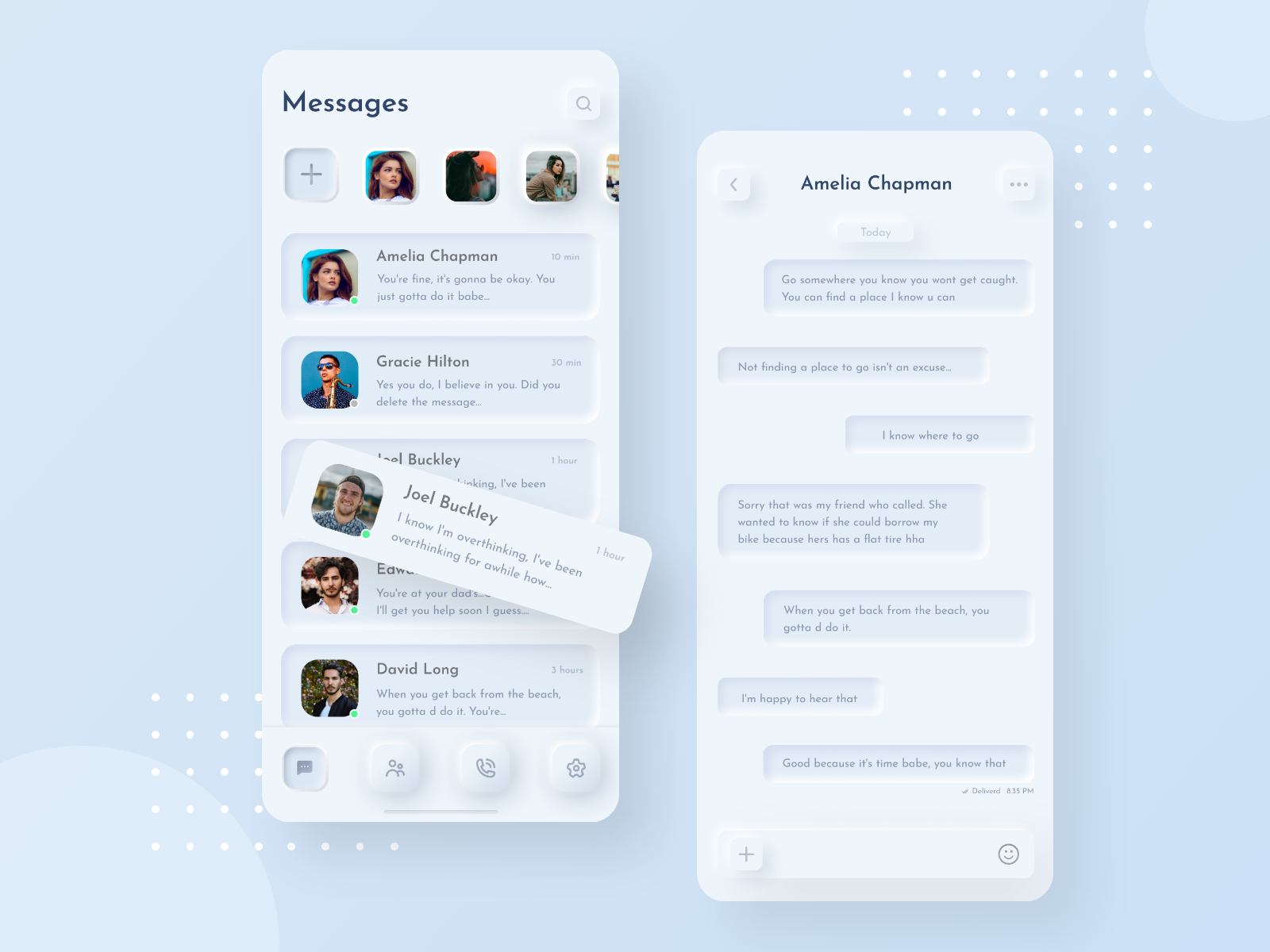 Neumorphism Messenger App By Koyes Ahmed For Ui Deft On Dribbble Images, Photos, Reviews