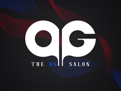 Ag Salon Logo accurate glamour logo salon smooth wave