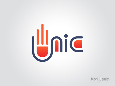 Unic blue logo orange unity