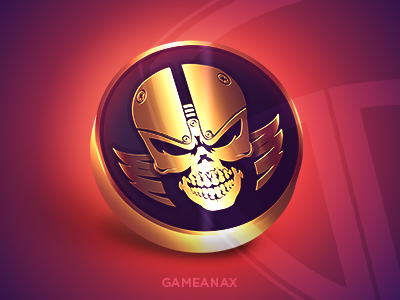Skull Coin cardgame coin goldcoin icon logo pokergame skull