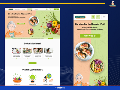 Just Yummy E-Commerce Website Design branding design graphic design illustration ui ux