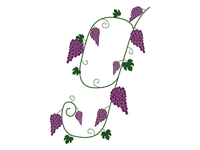 G is for Grapevine alphabet graphic design lettering type