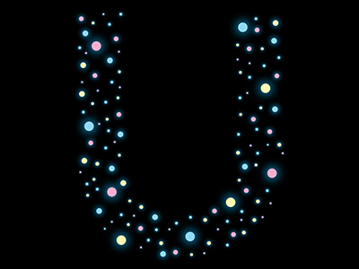 U is for Universe 36daysoftype alphabet graphic design letter lettering type u