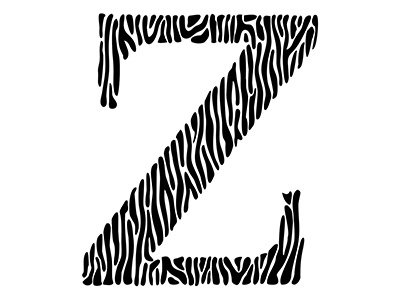 Z is for Zebra 36daysoftype alphabet graphic design letter lettering type z