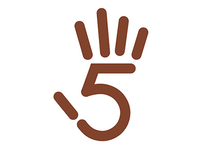 5 is for hi-five 36daysoftype 5 five hand hi five high five type typography