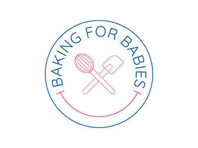 Baking for Babies logo branding charity illustration logo