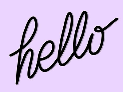 Hello calligraphy calligraphy and lettering artist procreate type typogaphy