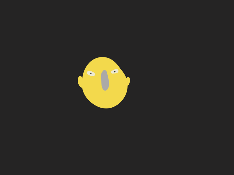 First time animating! cycle eye first gif head illustration motion photoshop too short