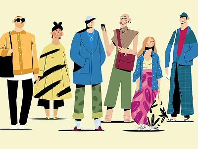 Wierd Peoples character design colors design drawing fashion illustration photoshop renaud lavency weird