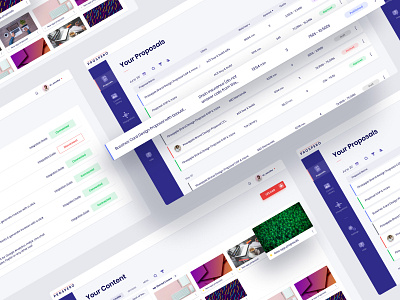 Prospero - online platform analytics card clean ui dashboard data visualization interface layout platform product design research sidebar ui violet webdesign