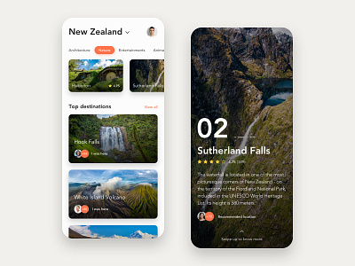 Travel App adventure app clean design mobile mobile design mobile ui travel travel app ui user interface ux