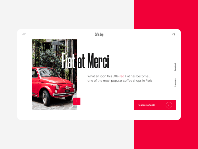 Fiat at Merci animation clean ui concept interface minimalism motion principle typography ui ux ui web webdesign