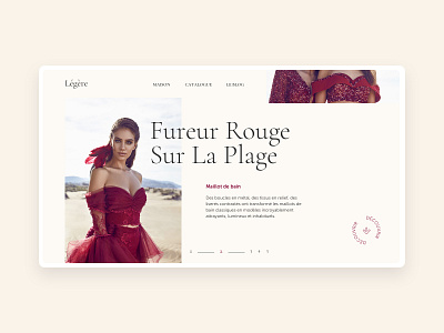 Légère Catalogue clean concept fashion grid interface minimal shop type typogaphy ui ux web web design woman