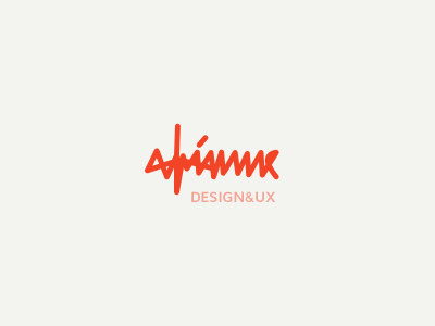 New logo branding design hand lettering handwritten identity logo ux