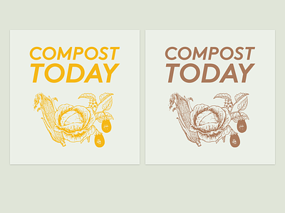 Compost Today spice ink prints cinnamon compost gift kitchen paprika poster print silkscreen spice spice ink wall art