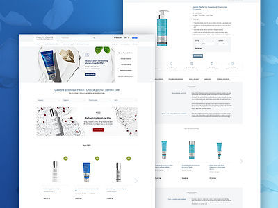 Paula's Choice Romania - Website Redesign beauty cosmetics ecommerce interface layout paulaschoice shop ui uidesign ux webdesign website