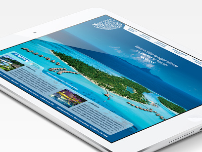 Imagina Polinesia - Tranvel Agency Website agency blue clean green landing page layout minimal polynesia travel ui website