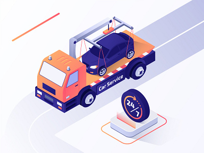 Car Service isometric illustration 3d app car design flat illustration isometric isometric art isometric design isometric illustration service service app services trend ui ux vector web illustration