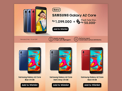 Samsung A2 Core Landing Page