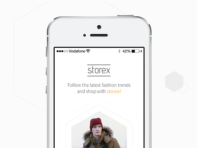 Storex iPhone App Template app ecommerce free iphone mobile shop shopping signin store storex template yellow