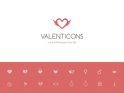 Valenticons Love & Romance Icon Set