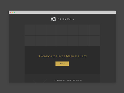Magnises Email Campaign Wireframes & Designs campaign card css dark email html magnises newsletter vip wireframe