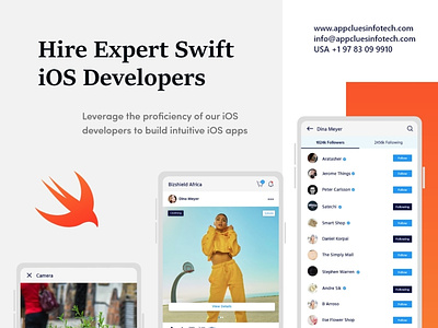 Hire Expert Swift iOS App Developers in USA swift app development swift app development company