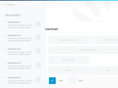 Microsite - WIP clean form institutional interface microsite responsive search simple ui ux wip