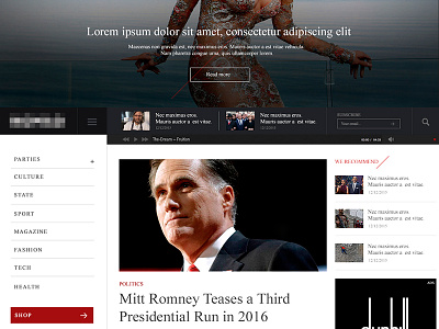 News Website - WIP culture magazine mobile news nyc photoshop responsive site tech ui ux website