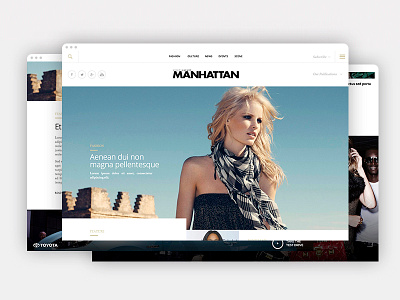 Modern Luxury Manhattan fashion lifestyle magazine manhattan nyc site ui ux