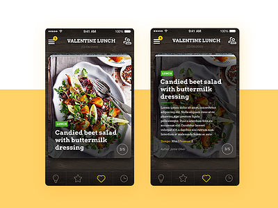 Reciper App • UI Design & UX android app cards food ios mobile navigations product recipes ui ux web design