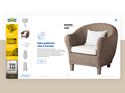 Microsite IKEA • UI Design & UX catalog ikea microsite navigation products retail ui ux web design website