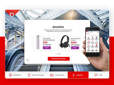 Vodafone | Start&Go // WIP • UI Design & UX cards commerce guide navigation products responsive ui users ux vodafone web design website