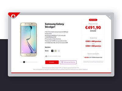 Vodafone | Product Selector // WIP • UI Design & UX app experience filter mobile navigation product samsung shop smartphones ui ux vodafone
